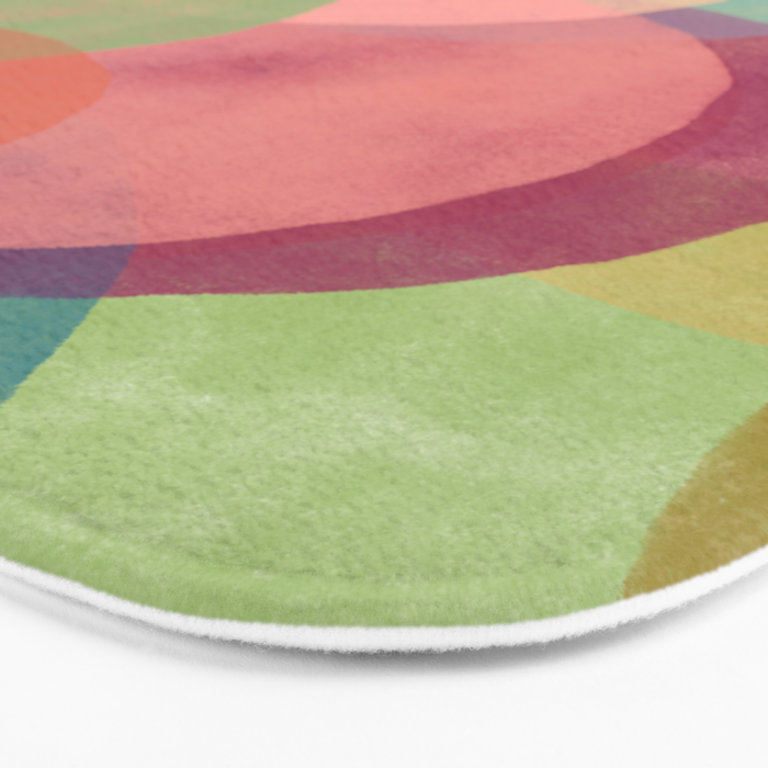 Mid Century Abstract Art Print - Organic Abstract #6 Bath Mat Gallery Image 3