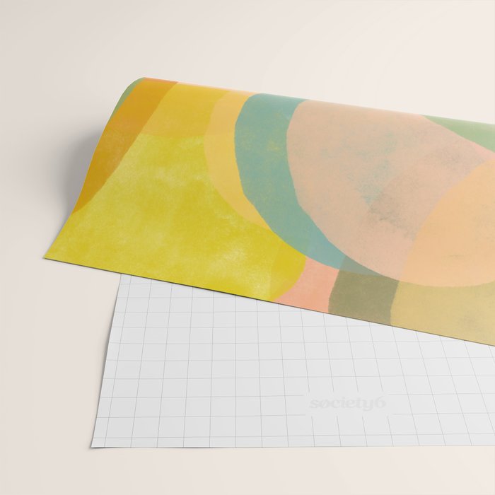 Mid Century Abstract Art Print - Organic Abstract #6 Wrapping Paper Gallery Image 2