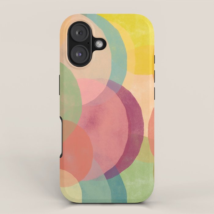 Mid Century Abstract Art Print - Organic Abstract #6 iPhone Case Gallery Image 1