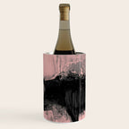 Blush and  Black Abstract Painting Wine Chiller Gallery Image 2