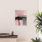 Blush and  Black Abstract Painting Poster Gallery Image 2