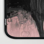 Blush and  Black Abstract Painting Laptop Sleeve Gallery Image 3