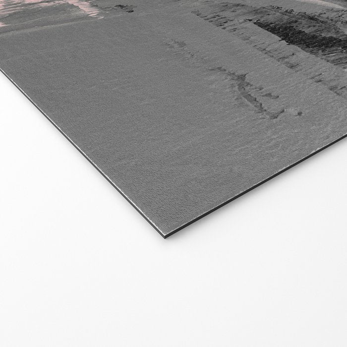 Blush and  Black Abstract Painting Welcome Mat Gallery Image 2
