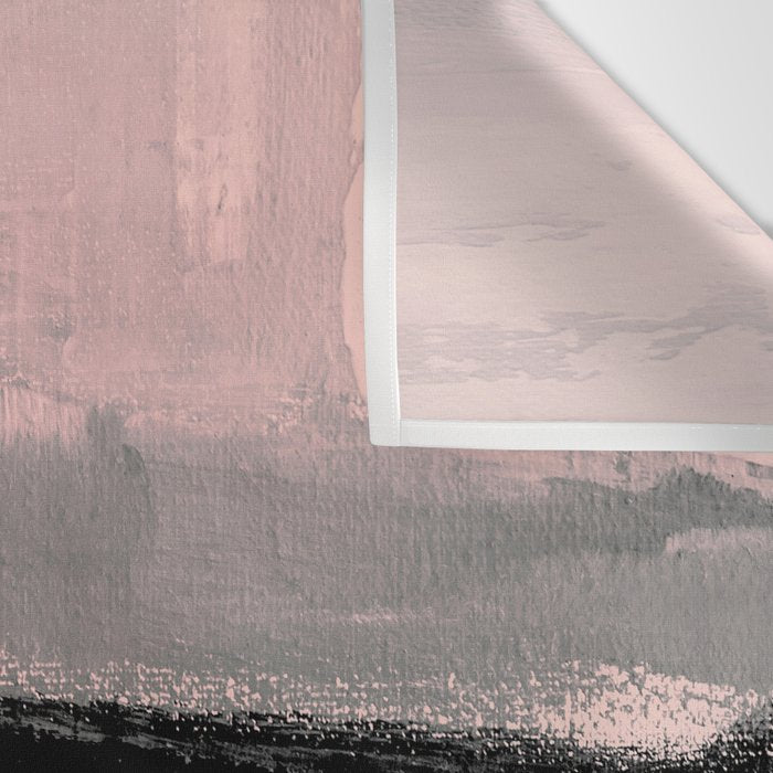 Blush and  Black Abstract Painting Wall Tapestry Gallery Image 3