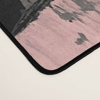 Blush and  Black Abstract Painting Desk Mat Gallery Image 4