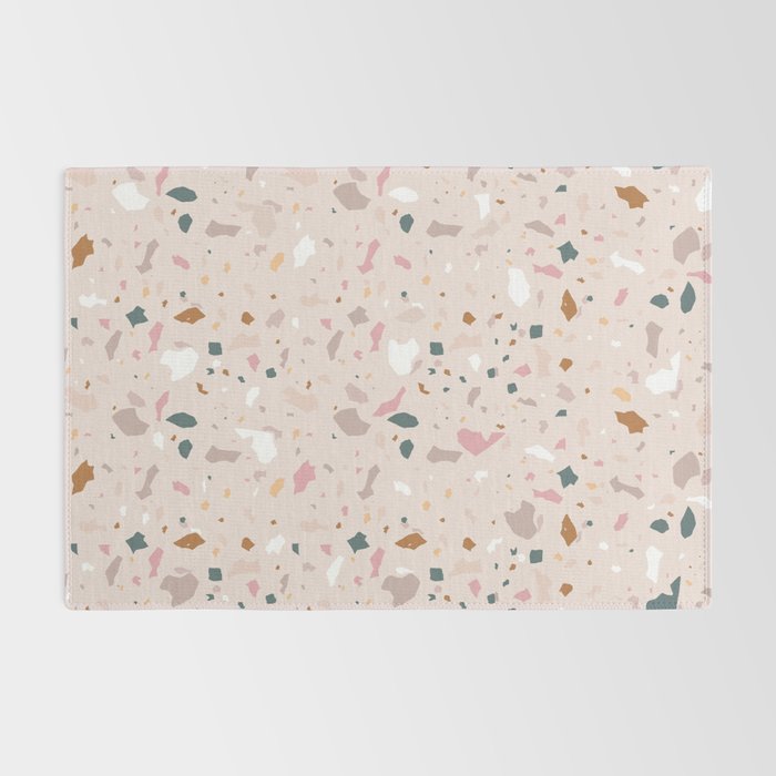 Terrazzo Milenial Pink Rose Quartz Rug Gallery Image 2