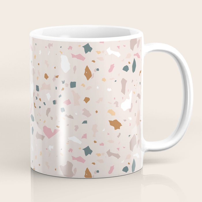 Terrazzo Milenial Pink Rose Quartz Coffee Mug Gallery Image 1