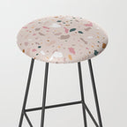 Terrazzo Milenial Pink Rose Quartz Stool Gallery Image 2
