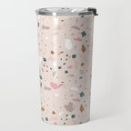 Terrazzo Milenial Pink Rose Quartz Travel Mug Gallery Image 2