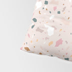 Terrazzo Milenial Pink Rose Quartz Pillow Sham Gallery Image 4