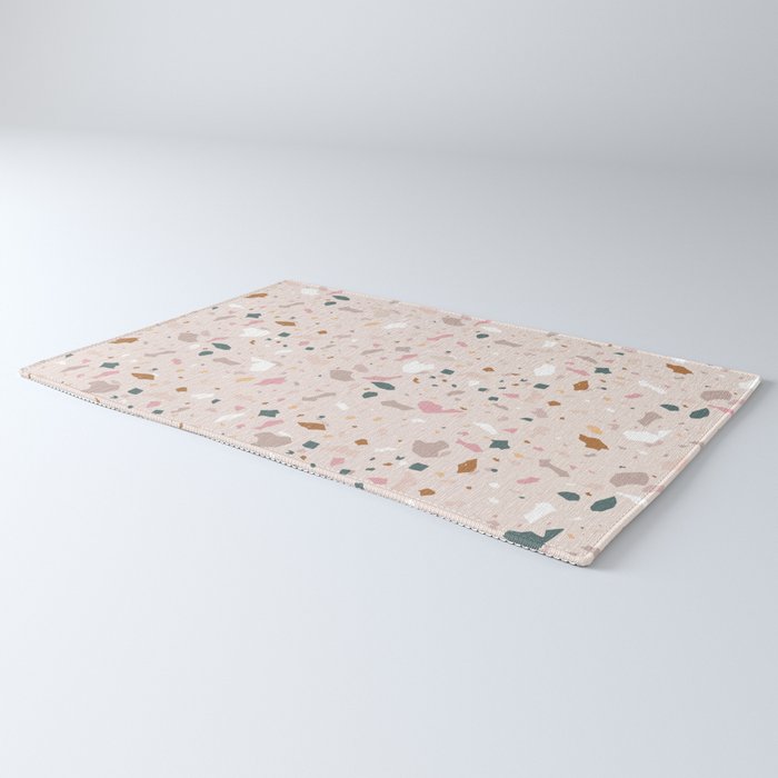 Terrazzo Milenial Pink Rose Quartz Rug Gallery Image 3