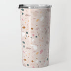 Terrazzo Milenial Pink Rose Quartz Travel Mug Gallery Image 3