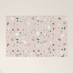Terrazzo Milenial Pink Rose Quartz Welcome Mat Gallery Image 1