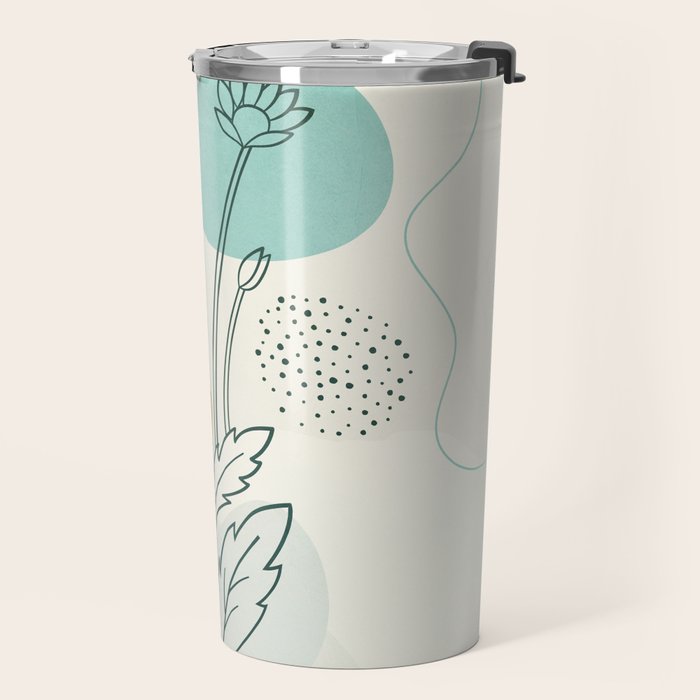 Little Line Flowers Travel Mug Gallery Image 2