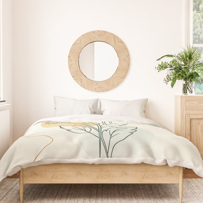 Little Line Flowers Duvet Cover Gallery Image 3