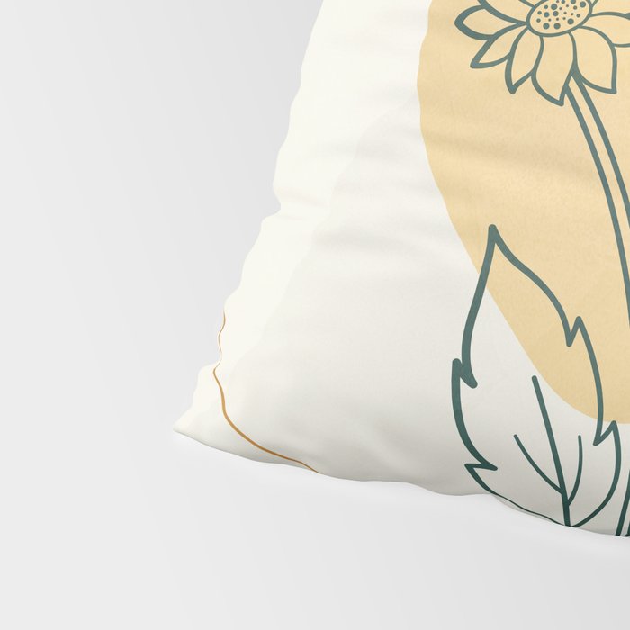 Little Line Flowers Pillow Sham Gallery Image 4