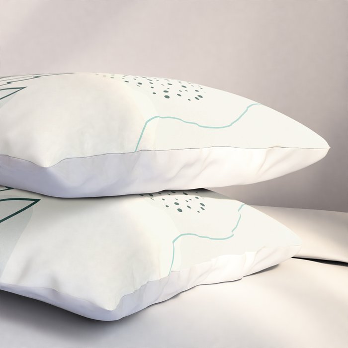 Little Line Flowers Pillow Sham Gallery Image 3