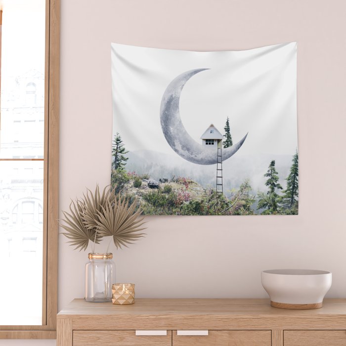 Moon House Wall Tapestry Gallery Image 2