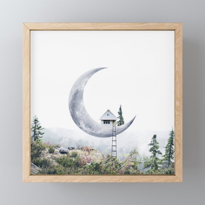 Moon House Mini Art Print Gallery Image 1