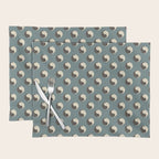 Hidden cat 9 blue yin yang kitty hug Placemat Gallery Image 1