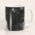 Seated Geisha with mask black and white vintage garden photograph still life by Arnold Genthe Coffee Mug Gallery Image 1