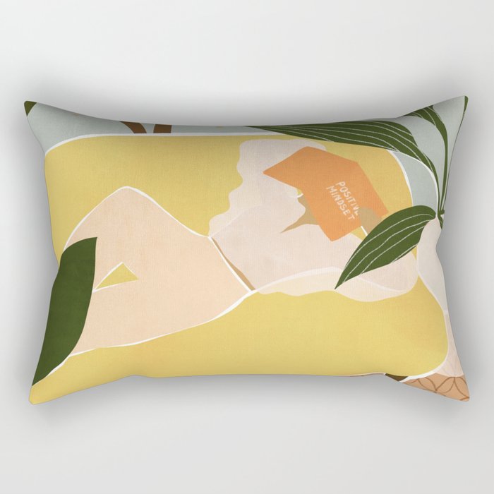 Positive Mindset Rectangular Pillow Gallery Image 1
