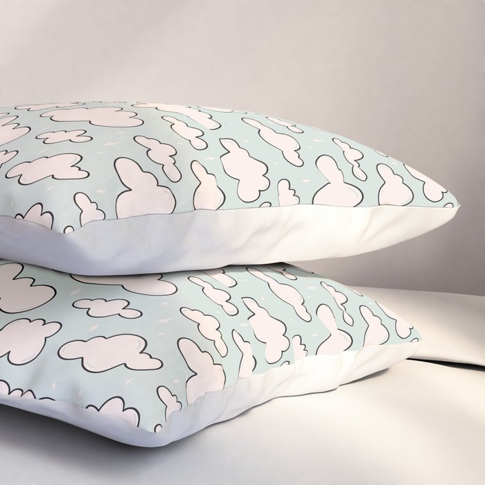 Cloud Print Pillow Sham Gallery Image 3