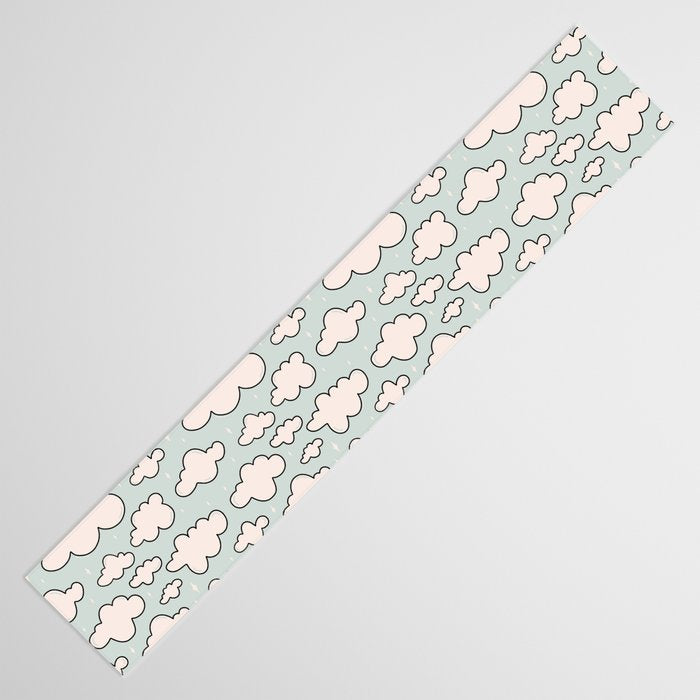 Cloud Print Table Runner Gallery Image 3