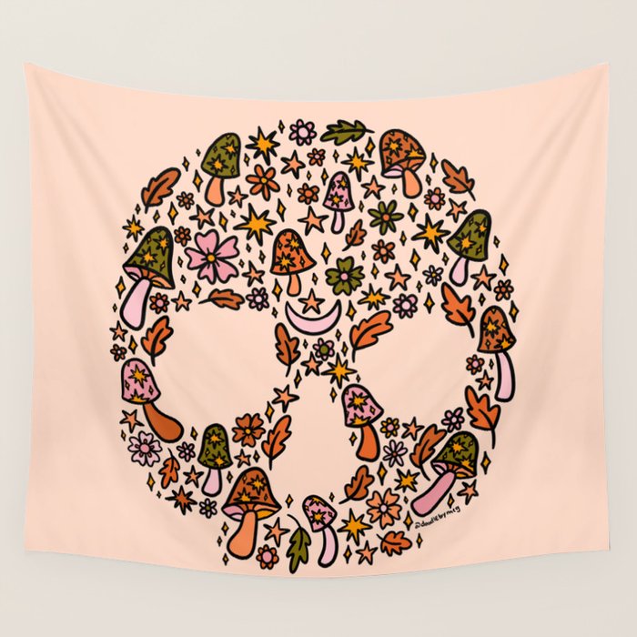 Fall Skull Wall Tapestry Gallery Image 4