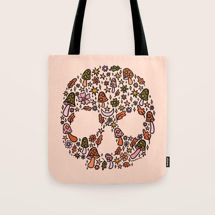 Fall Skull Tote Bag Gallery Image 1