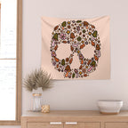 Fall Skull Wall Tapestry Gallery Image 2