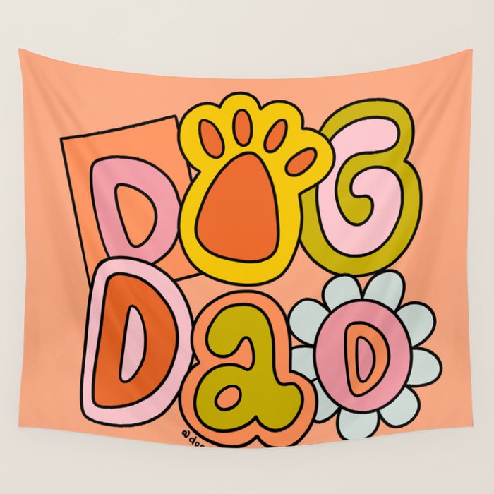 Dog Dad Wall Tapestry Gallery Image 4