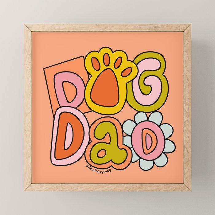Dog Dad Mini Art Print Gallery Image 1