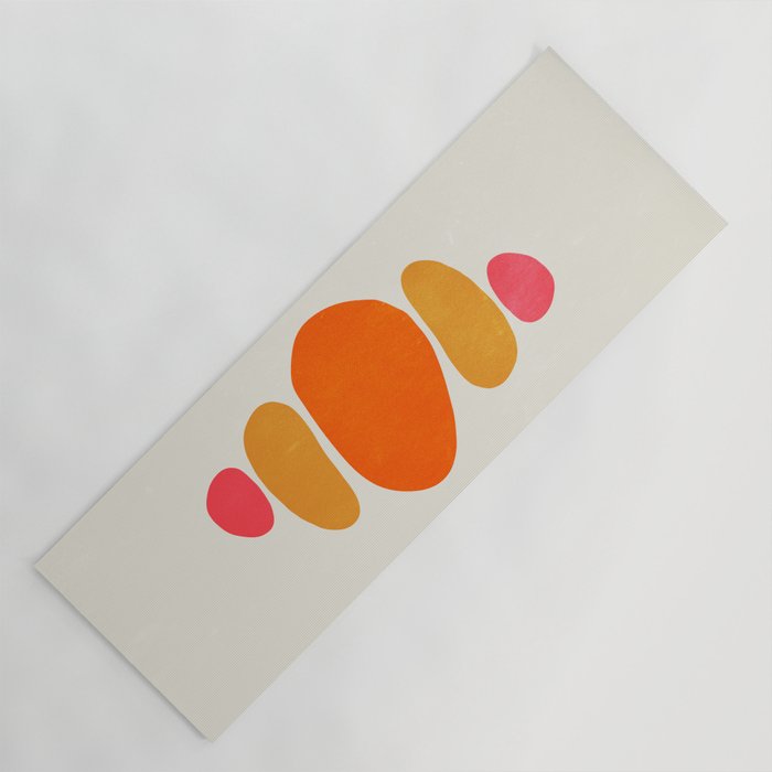 Pebbles: Mid Century Abstraction Yoga Mat Gallery Image 1