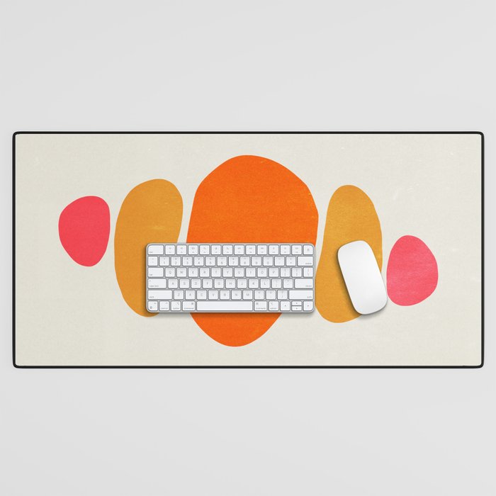 Pebbles: Mid Century Abstraction Desk Mat Gallery Image 1