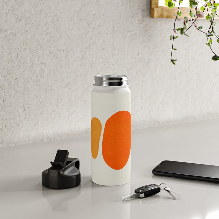 Pebbles: Mid Century Abstraction Water Bottle Gallery Image 4