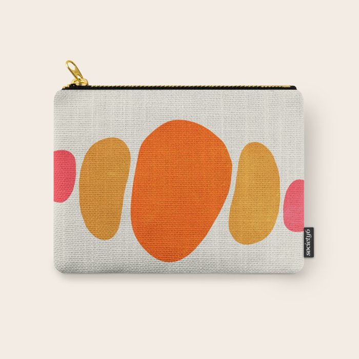 Pebbles: Mid Century Abstraction Carry All Pouch Gallery Image 1