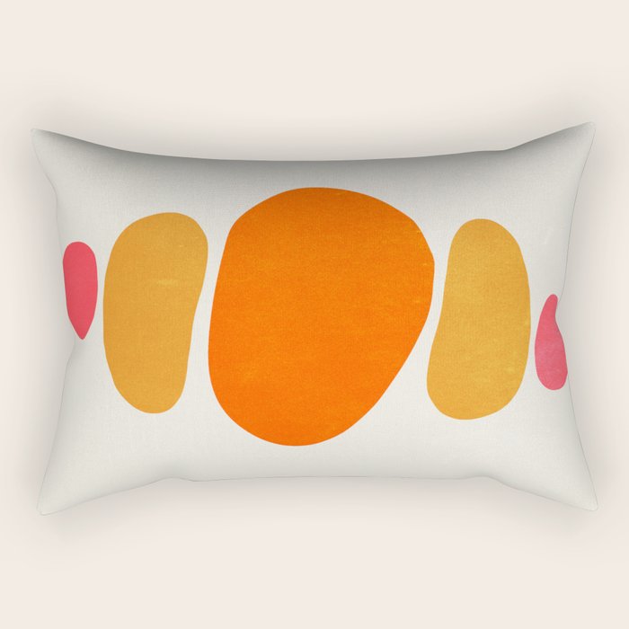 Pebbles: Mid Century Abstraction Rectangular Pillow Gallery Image 1