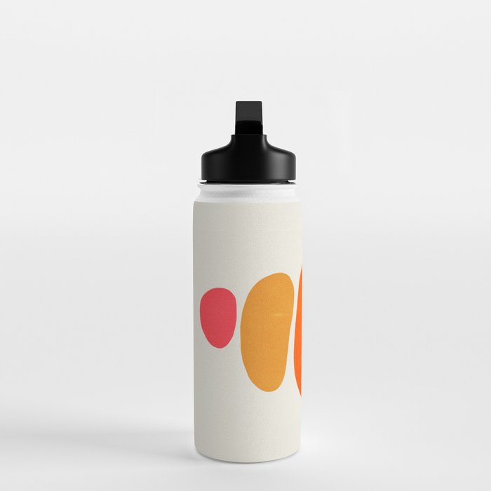 Pebbles: Mid Century Abstraction Water Bottle Gallery Image 3