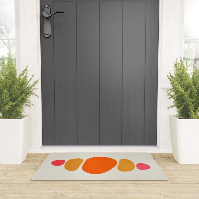 Pebbles: Mid Century Abstraction Welcome Mat Gallery Image 3