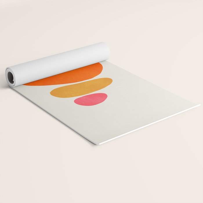 Pebbles: Mid Century Abstraction Yoga Mat Gallery Image 2