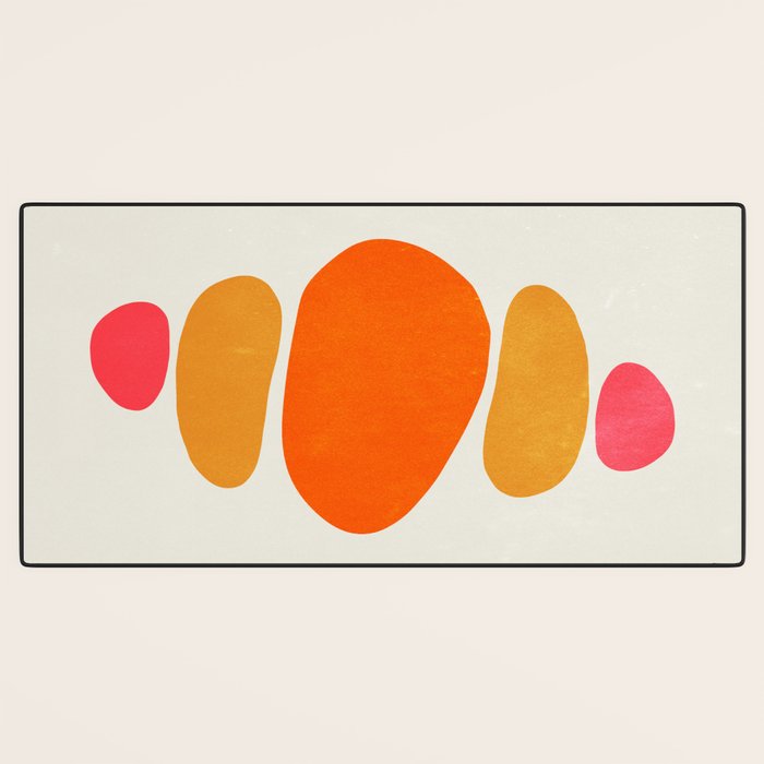 Pebbles: Mid Century Abstraction Desk Mat Gallery Image 3