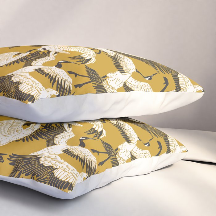 The ritual of the crane dance Pillow Sham Gallery Image 3