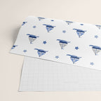 Navy Blue Nautical Sailboat Wrapping Paper Gallery Image 2