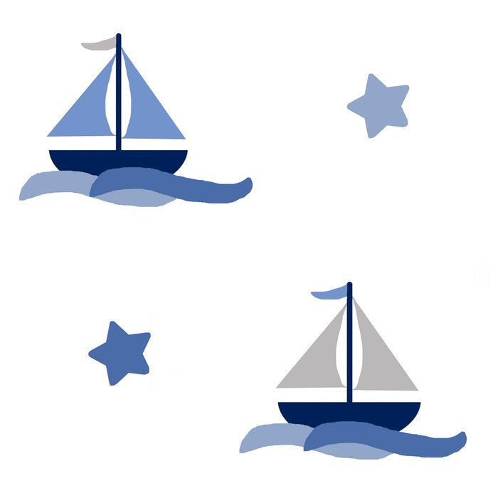 Navy Blue Nautical Sailboat Coffee Mug Gallery Image 2