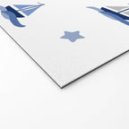 Navy Blue Nautical Sailboat Welcome Mat Gallery Image 2