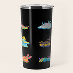 Sea slug - black Travel Mug Gallery Image 1