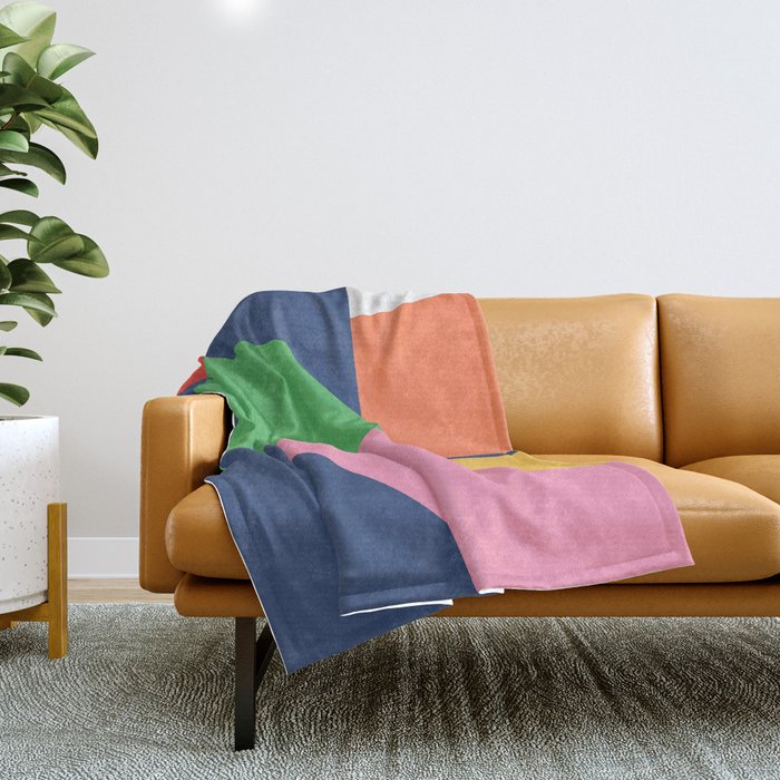 Abstract Geometric 16 Throw Blanket Gallery Image 1