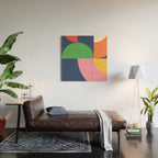 Abstract Geometric 16 Wood Wall Art Gallery Image 2