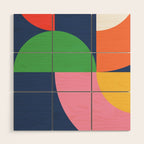 Abstract Geometric 16 Wood Wall Art Gallery Image 1